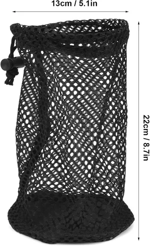 Vista 7 de Bolsa de almacenamiento de bolas, bolsa de pelota de golf de malla resistente al desgaste portátil duradera, para exteriores