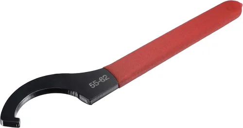 Vista 9 de uxcell Llave inglesa de gancho C portabrocas para tuerca redonda de 0.866-1.024 in, con mango antideslizante rojo