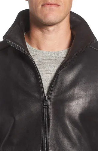 Vista 4 de Andrew Marc Chaqueta de cuero para hombre