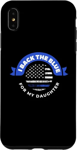 Vista 7 de Funda para iPhone 12 mini I Back The Blue For My Daughter Police Parents