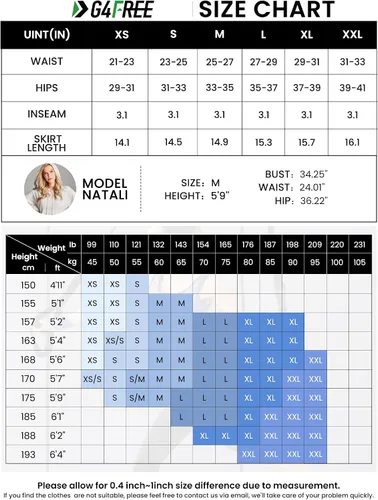 Vista 6 de G4Free Faldas de tenis para mujer con bolsillo, faldas de golf con pantalones cortos, cintura cruzada, falda atlética de cintura alta