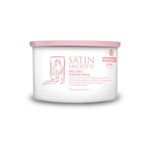 Vista 9 de Cera de depilación para cabello Satin Smooth Aloe Vera 14oz.