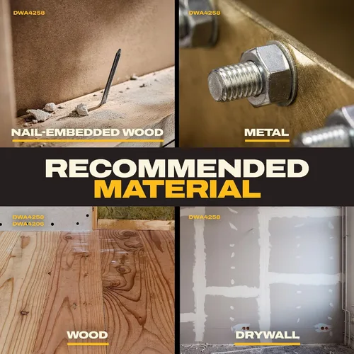 Vista 4 de DEWALT Juego de cuchillas oscilantes de 3 piezas, madera y de uso general, surtido de cuchillas de recubrimiento de rendimiento duradero