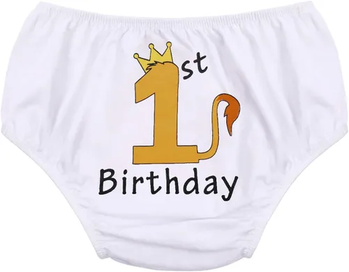 Vista 2 de Conjunto de corbata de león para el primer cumpleaños para bebés y niños 5 piezas de accesorios para fotos