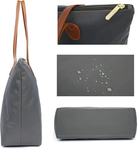 Vista 3 de NNEE Bolso de nylon ligero resistente al agua del bolso de mano, Oro