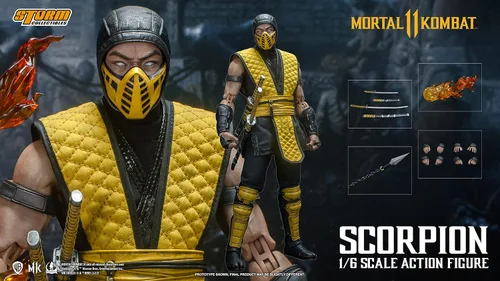 Vista 8 de Storm Collectibles - Mortal Kombat 11 - Figura de acción de Scorpion