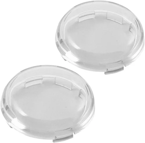 Vista 7 de Onmi cubiertas de lente ahumado turn signal para Harley-Davidson paquete de 2, Ambar