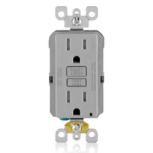 Vista 23 de Leviton SmartlockPro Interruptor con enchufe de doble polo receptáculo, AFTR1-E, 120.0 volts