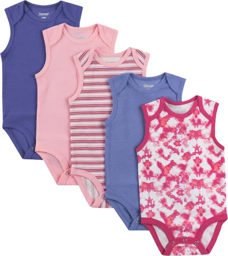 Vista 7 de Hanes Body unisex para bebé, Ultimate Flexy sin mangas para niños y niñas, paquete de 5