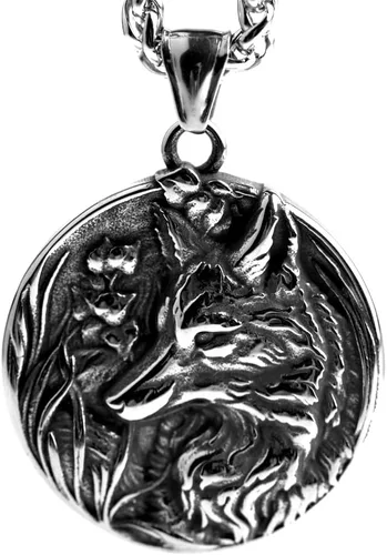 Vista 8 de Collar vikingo nórdico para hombre, brújula vegvisir, collar original de talismán, 1 ud