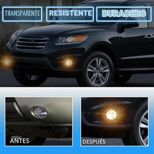 Vista 5 de Boxlight - Luces antiniebla compatibles con Hyundai Santa Fe 2007 2008 2009, un par de luces antiniebla con lente transparente para parachoques