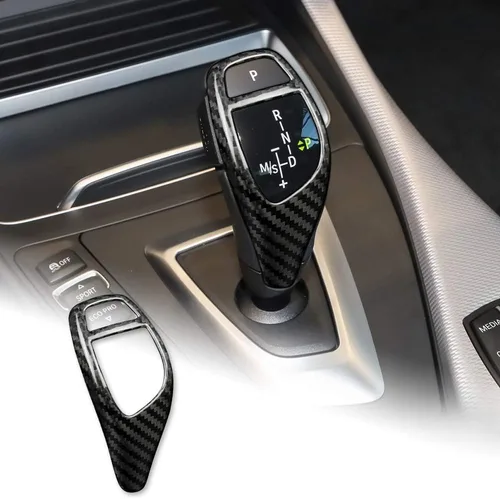 Vista 9 de AIRSPEED Cubierta interior de la perilla de la palanca de cambios para BMW M2 F87 M3 F80 M4 F82 M5 F83 F10 F12 F13 X5M F85 X6M F86 accesorios, fibra
