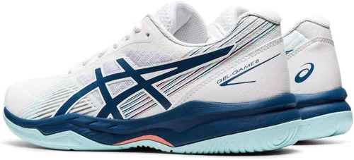 Vista 4 de ASICS Tenis Gel-Game 8 para mujer, BlancoNegro