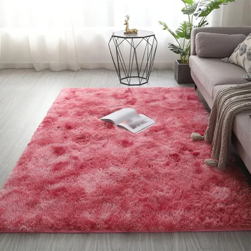 Vista 19 de Lifup - Alfombra mullida para sala de estar, dormitorio, color blanco y negro, 1 1.3 x 2.0 pies Non-Slip Washable High Pile Rectangle Carpet