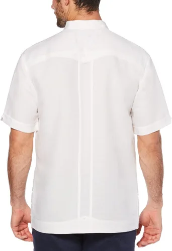 Vista 2 de Cubavera Camisa Guayabera bordada de manga corta para hombre
