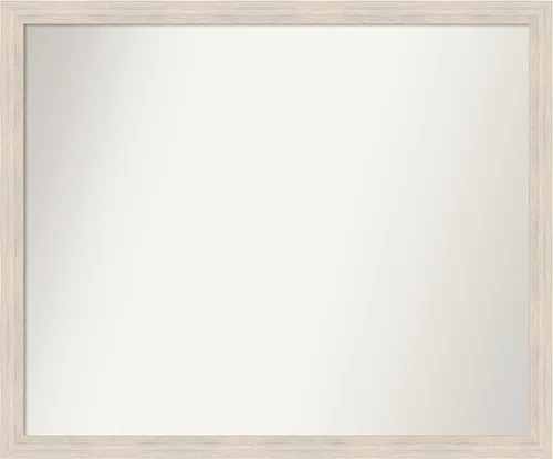 Vista 248 de Amanti Art Espejo personalizado, espejo de baño estrecho Alexandria White Wash, espejo de pared o espejo de tocador de baño sobre el fregadero