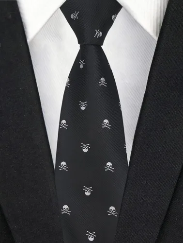 Vista 79 de Secdtie Corbata clásica de seda tejida jacquard a rayas para hombre