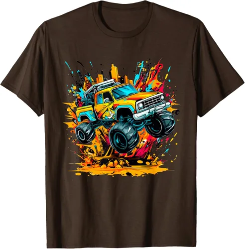 Vista 8 de Monster Trucks Are My Jam - Camiseta Monster Truck, Negro