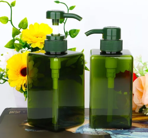 Vista 6 de Botellas dispensadoras de jabón recargables de alta calidad, conveniente y elegante dispensador para champú, loción, jabón o lavado de manos