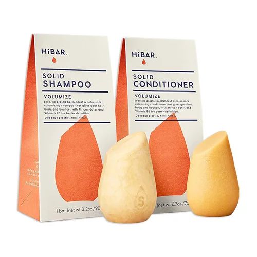 Vista 4 de HiBAR - Set de champú y acondicionador para rizos - Para cabello rizado - Define, limpia y nutre - Babasú, manteca de pracaxi y complejo para rizos