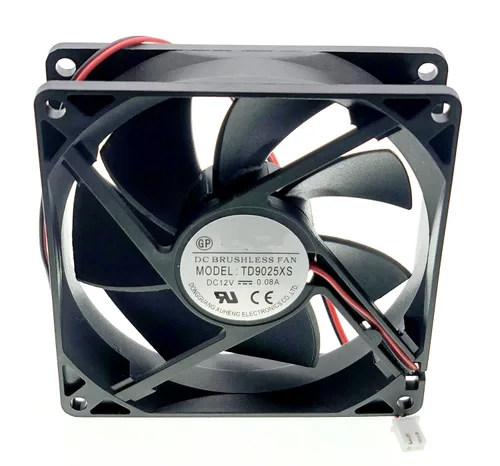 Vista 8 de Nuevo ventilador de refrigeración para TONON TD9025XS, DC 12V 0.08A 9025 9CM Tamaño: 3.543x3.543x0.984 in Ventilador de enfriamiento silencioso de 2