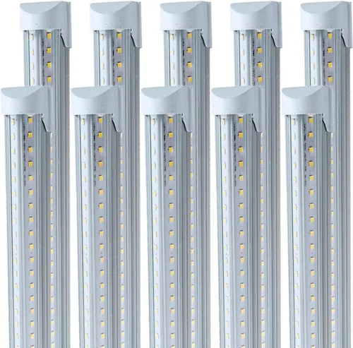 Vista 10 de Paquete de 1 luz LED de tienda de 4 pies, 48 W, luz LED enlazable de tienda para garaje, 3000 K, 4000 K y 5000 K, lámpara de techo integrada
