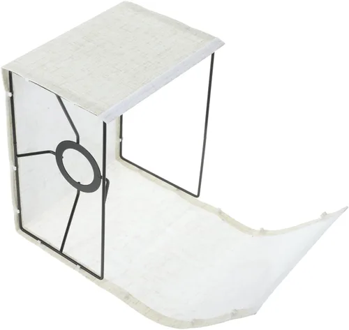 Vista 5 de Kichvoe Pantalla de lino beige para enchufe de luz E27, pantalla rectangular para lámpara de pie, cubierta de lámpara de tela extraíble para uso