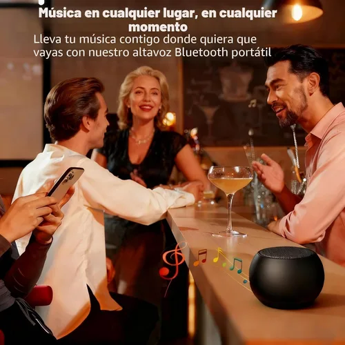Vista 8 de Altavoz Bluetooth portátil mini, pequeño altavoz inalámbrico Bluetooth 5.3 con sonido estéreo, graves profundos, emparejamiento TWS, impermeable