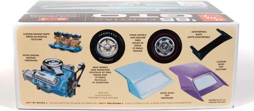 Vista 7 de AMT 1965 Pontiac GTO 2T 1/25ª Escala Kit de Modelo, Blanco (AMT1191M)