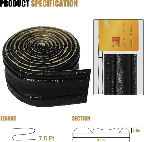 Vista 2 de Moldura de espuma autoadhesiva de 90 x 3.1 pulgadas, borde de papel tapiz de corona flexible, líneas de bordes de pared 3D, base de pared de espuma