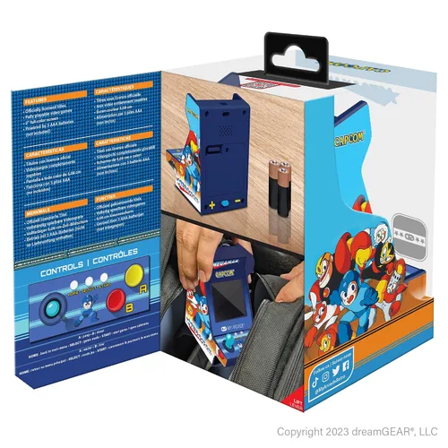 Vista 6 de MY ARCADE Mega-Man Pico Player: 3.7" Portable Tiny Arcade Video Game with 6 Retro Games, 2" Screen Color Display, Small