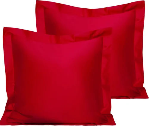 Vista 28 de NTBAY Fundas de almohada estándar de algodón – Fundas de almohada de algodón egipcio de 500 hilos, paquete de 2 fundas de almohada Oxford súper