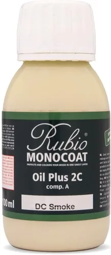 Vista 138 de Rubio Monocoat Muestra de Tinte y Acabado para Madera - Niebla 5% Aceite Plus Parte A Aceite de linaza para madera de secado rápido y ecológico