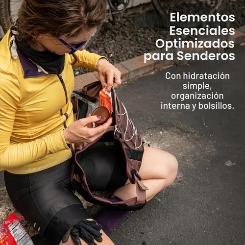 Vista 5 de Osprey Escapist Velocity - Mochila de hidratación para bicicleta (3 litros), con depósito hidruálico