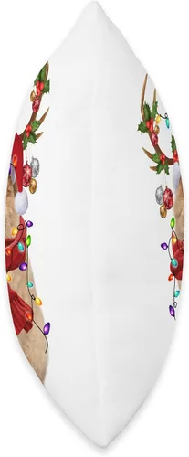 Vista 2 de Chow Chow Dog Christmas Light Gifts Co Santa Chow Dog Reindeer Christmas Lights - Almohada de 16 x 16 pulgadas, multicolor