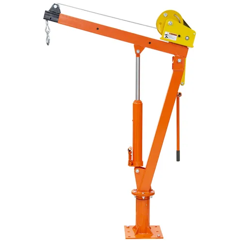 Vista 5 de Prowinch Grúa hidráulica de 2000 libras de capacidad, giro de 360º, cabrestante de freno automático - Solución de elevación duradera y eficiente