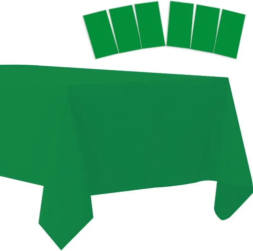 Vista 33 de Paquete de 2 manteles de plástico desechables, manteles de plástico para barbacoa, picnic, cumpleaños, bodas, fiestas, impermeables y a prueba