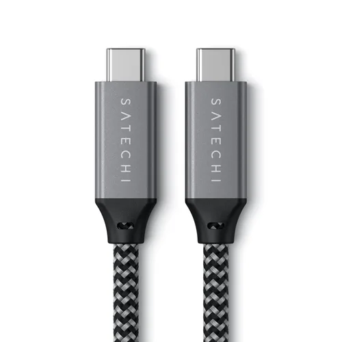 Vista 6 de Satechi Cable USB C a USB C, cable USB4 con entrega de energía de 100 W, hasta 8K a 60 Hz, transferencia de datos de 40 Gbps, para MacBook