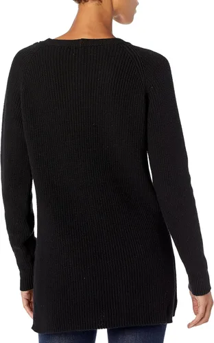 Vista 2 de Goodthreads Suéter de algodón con cuello en V profundo para mujer