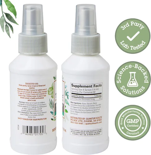 Vista 2 de Quantum therazinc Spray, F-THROAT4, 4 onza, 1, 1