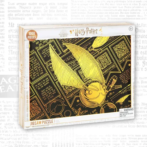 Vista 6 de Paladone Harry Potter Quidditch Golden Snitch - Rompecabezas de 1000 piezas, color amarillo