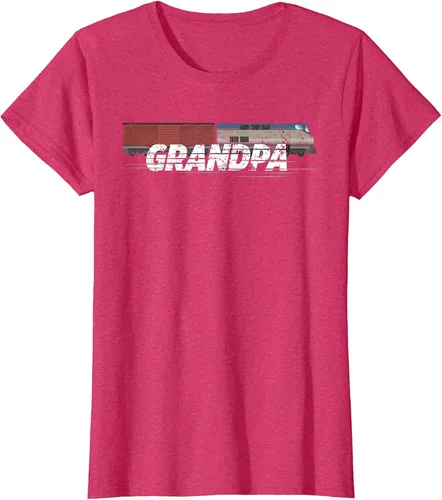 Vista 33 de RC Model Train Shirt Grandpa Train Boxcar HO Scale T-Shirt Negro
