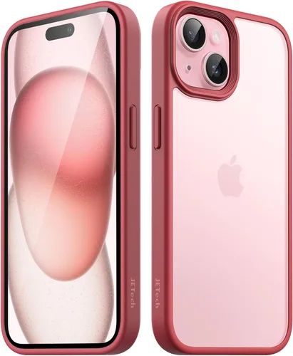 Vista 6 de JETech Funda mate para iPhone 15 Plus de 6.7 pulgadas, a prueba de golpes, protección contra caídas de grado militar, cubierta trasera translúcida
