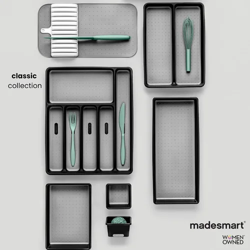 Vista 8 de madesmart Cubo de almacenamiento profundo grande clásico, granito PremiumGranite