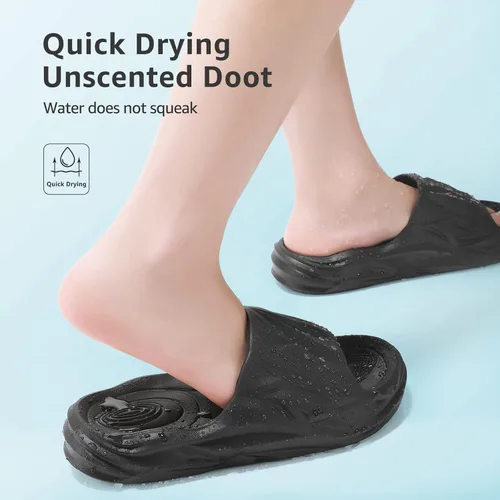 Vista 6 de STQ Cloud Slides - Sandalias de almohada con soporte de arco para mujer para deportes al aire libre