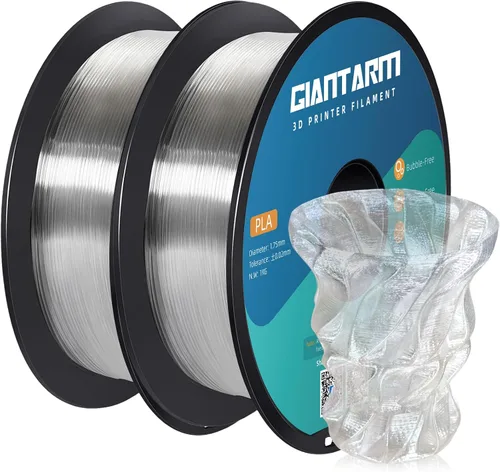 Vista 12 de GIANTARM Filamento de ácido poliláctico (PLA), filamento beige para impresora 3D, carrete de 2.2 libras, precisión de dimensión de 0.069 in +