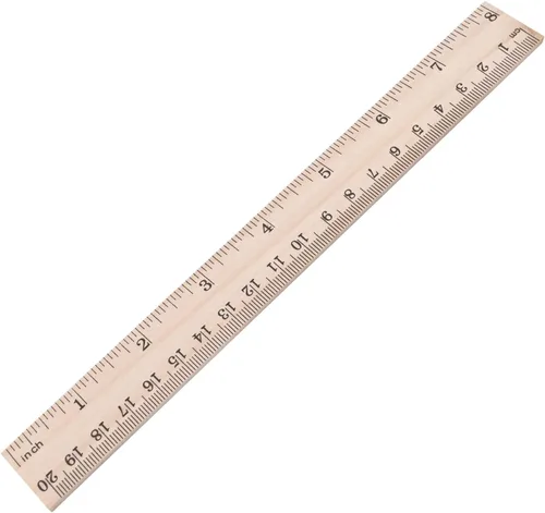Vista 11 de Utoolmart 2 reglas rectas de madera, regla de escala de doble cara de 6 pulgadas, herramienta de medición para ingeniería, arquitecto de oficina