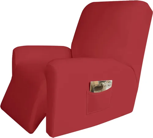 Vista 56 de Easy-Going - Funda elástica de microfibra para sofá reclinable seccional, suave vellón ajustable a tu sofá de 2 cuerpos, lavable, protector