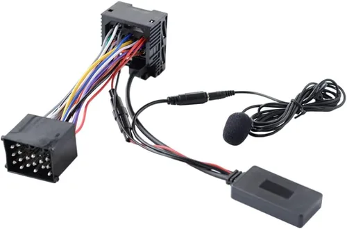Vista 2 de Adaptador AUX de audio compatible con Bluetooth 5.0 con micrófono, compatible con BMW Serie 3 E46 320i, 320ci, 320cic, 323i, 323ci, 323cic, 325i