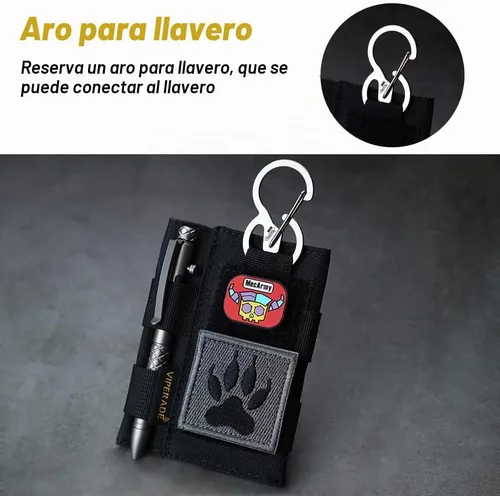 Vista 6 de VIPERADE VE9 EDC - Bolsa organizadora de bolsillo para herramientas, funda multiherramienta con área de parche para bricolaje, bolsa de bolsillo EDC